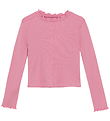 Creamie Bluse - Rib - Modal/Bomuld - Wild Rose Creamie Bluse - Rib - Modal/Bomuld - Wild Rose