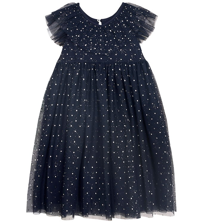 Creamie Kjole - Mesh - Black Iris m. Hjerter