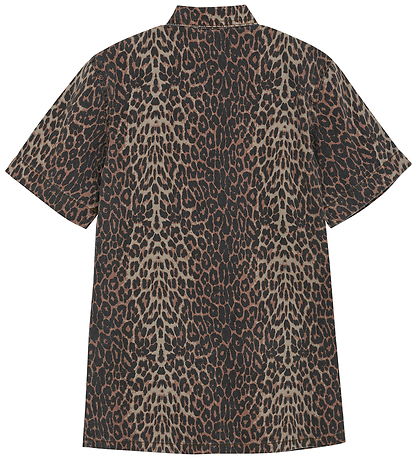 Creamie Kjole - Denim - Brown Leo