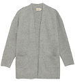 Creamie Cardigan - Strik - Lang - Light Grey Melange Creamie Cardigan - Strik - Lang - Light Grey Melange