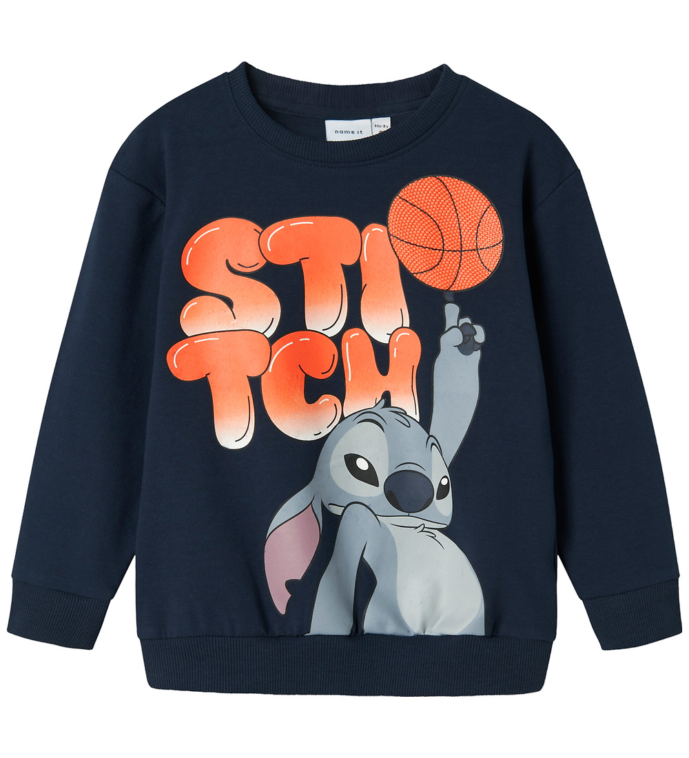 Name It Trui - Stitch - NmmAnt - Navy Blazer - Name It - 3 jaar (98) - Truien