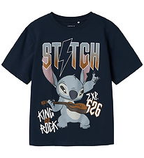 Name It T-shirt - Stitch - NkmAntony - Navy Blazer Name It T-shirt - Stitch - NkmAntony - Navy Blazer