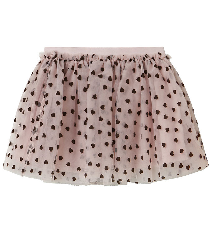 Name It Nederdel - Tyl - NmfNea - Burnished Lilac m. Hjerter