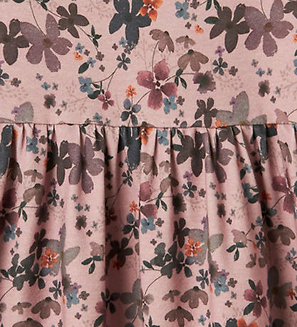 Name It Kjole - NmfNaline - Burnished Lilac m. Blomster
