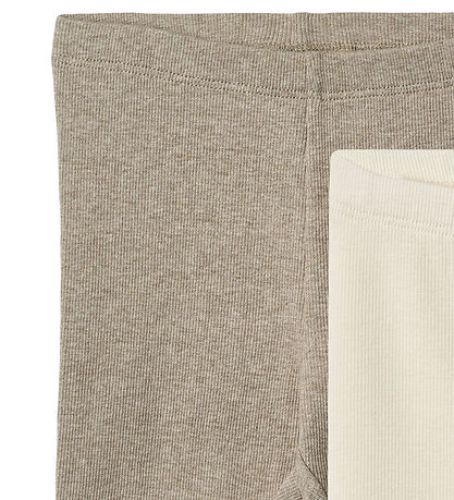 Wheat Leggings - Rib - 2-pak - Jules - Gravel Melange