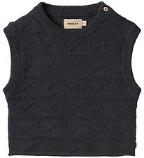 Wheat Vest - Strik - Bobby - Navy Wheat Vest - Strik - Bobby - Navy