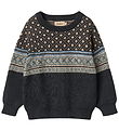Wheat Bluse - Strik - Julius - Navy Wheat Bluse - Strik - Julius - Navy