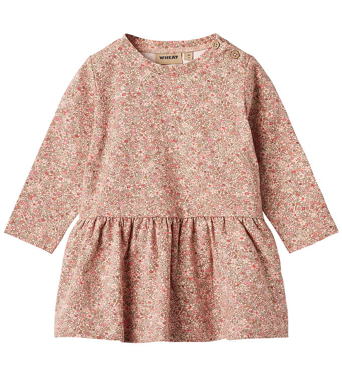 Wheat Kjole - Bessie - Rose Dust Flower Meadow