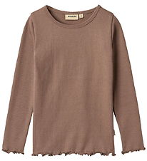 Wheat Bluse - Rib - Ida - Toffee Brown Wheat Bluse - Rib - Ida - Toffee Brown