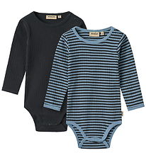 Wheat Body l/æ - Rib - 2-pak - Berti - Bright Blue Stripe Wheat Body l/æ - Rib - 2-pak - Berti - Bright Blue Stripe