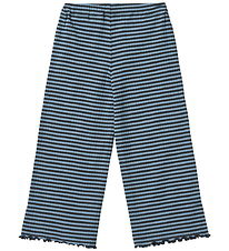 Wheat Bukser - Rib - Ela - Bright Blue Stripe Wheat Bukser - Rib - Ela - Bright Blue Stripe