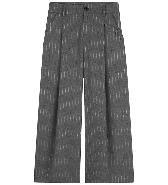 Zadig & Voltaire Habitbukser - Gråmeleret/Sølvstribet