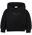 Zadig & Voltaire Hættetrøje - Sort m. Nitter Zadig & Voltaire Hættetrøje - Sort m. Nitter