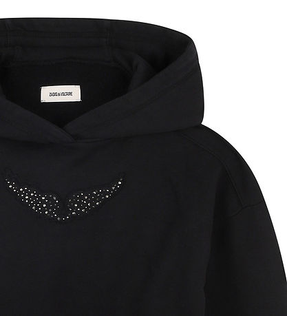 Zadig & Voltaire Hættetrøje - Sort m. Nitter