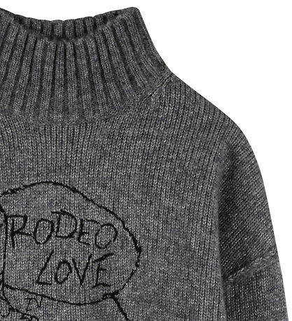 Zadig & Voltaire Bluse - Uld/Polyester - Gråmeleret m. Glimmer