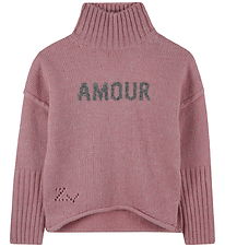 Zadig & Voltaire Bluse - Uld/Polyester - Wild Rose m. Glimmer Zadig & Voltaire Bluse - Uld/Polyester - Wild Rose m. Glimmer