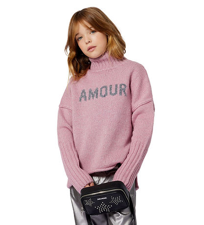 Zadig & Voltaire Bluse - Uld/Polyester - Wild Rose m. Glimmer