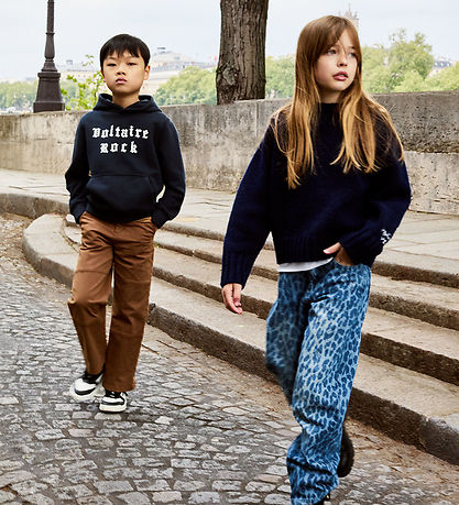 Zadig & Voltaire Jeans - Denim Blue m. Leopardprint