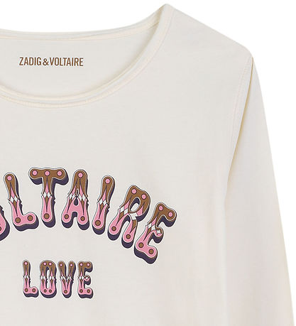 Zadig & Voltaire Bluse - Off White m. Print