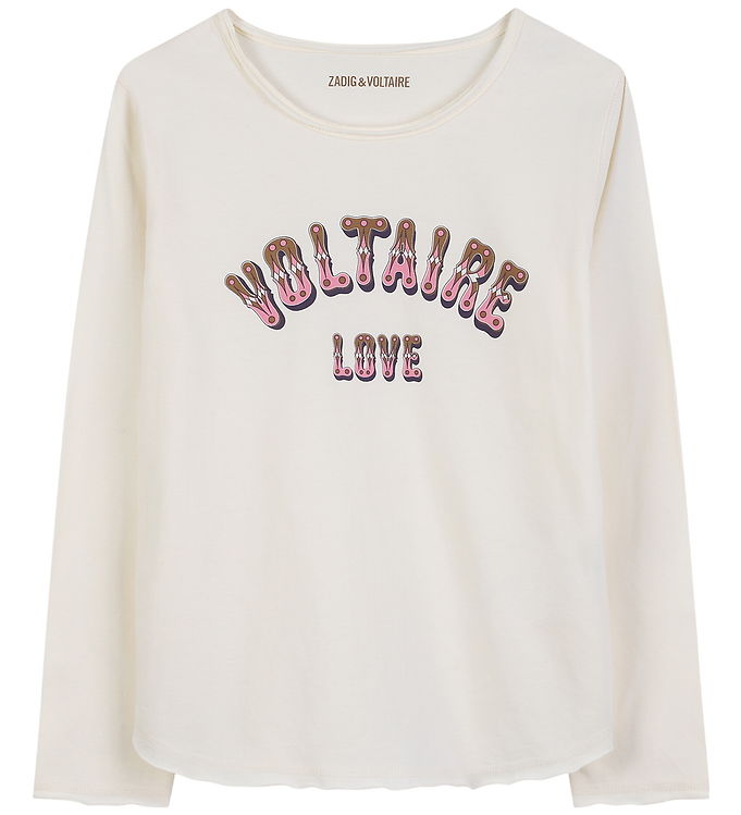Zadig & Voltaire Bluse - Off White m. Print