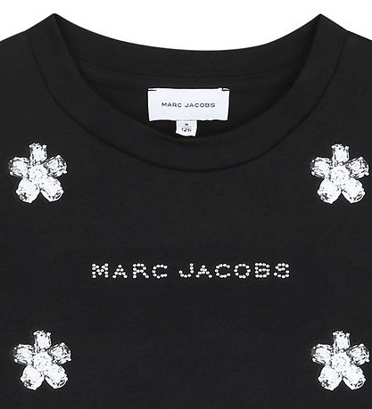Little Marc Jacobs T-shirt - Cropped - Sort m. Print
