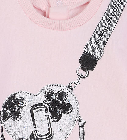 Little Marc Jacobs Sweatkjole - Pink m. Print