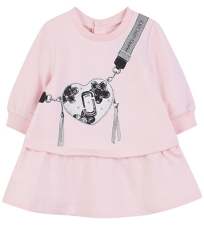 Little Marc Jacobs Sweatkjole - Pink m. Print
