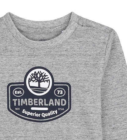 Timberland Bluse - Chine Grey m. Print