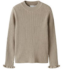 Name It Bluse - Rib - NkfVianna - Slim - Island Fossil Name It Bluse - Rib - NkfVianna - Slim - Island Fossil