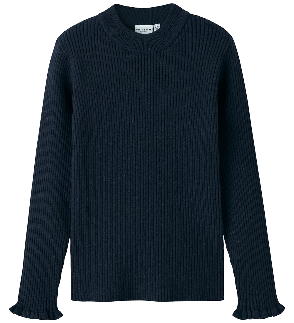 Name It Bluse - Rib - NkfVianna - Navy Blazer - Name It - 6 Jahre (116) - Blusen