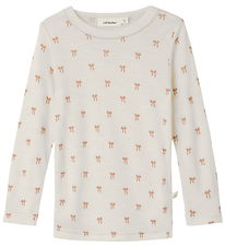 Lil' Atelier Bluse - Uld/Modal - NmfNalu - Turtledove/Melange Lil' Atelier Bluse - Uld/Modal - NmfNalu - Turtledove/Melange