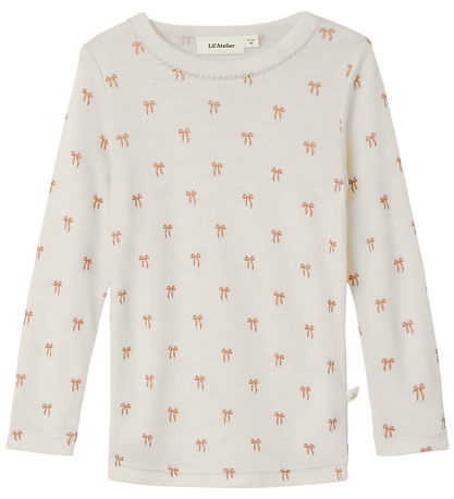 Lil' Atelier Bluse - Uld/Modal - NmfNalu - Turtledove/Melange