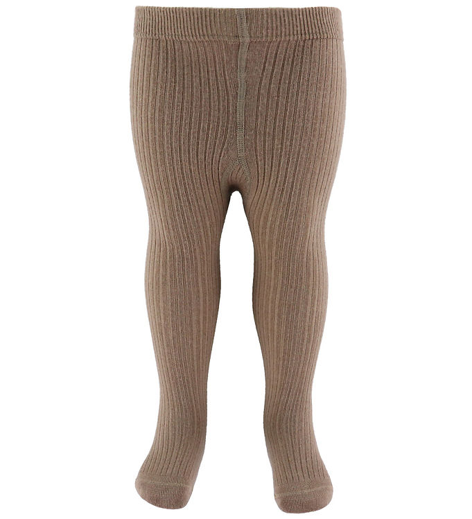 Lil' Atelier Strømpebukser - Rib - NbnRakel - Tigers Eye/Melange