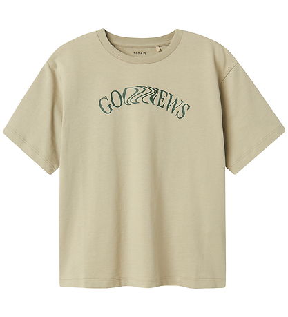 Name It T-shirt - NkmNevin - Island Fossil m. Print