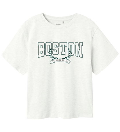 Name It T-shirt - NkfNulsa - Cloud Dancer m. Print