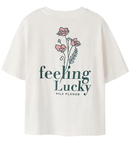 Name It T-shirt - NkfNyttanna - Cloud Dancer m. Print