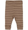 Fixoni Leggings - Mocha Meringue m. Striber Fixoni Leggings - Mocha Meringue m. Striber