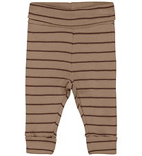 Fixoni Leggings - Mocha Meringue m. Striber Fixoni Leggings - Mocha Meringue m. Striber