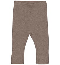 Fixoni Leggings - Rib - Coffee Quartz Melange Fixoni Leggings - Rib - Coffee Quartz Melange