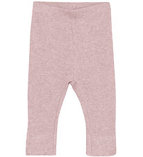 Fixoni Leggings - Rib -  Pale Mauve Melange Fixoni Leggings - Rib -  Pale Mauve Melange