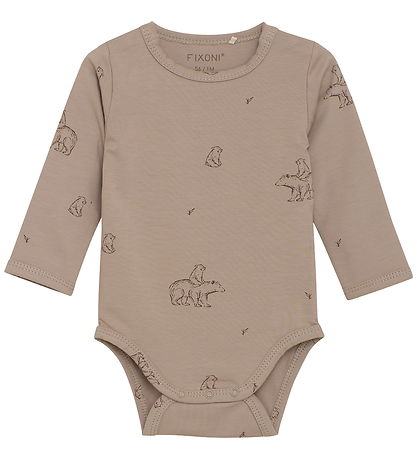 Fixoni Sæt - Body l/æ/Sparkedragt - Velour - Coffee Quartz