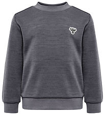 Hummel Bluse - HmlMini - Uld - Mørkegråmeleret Hummel Bluse - HmlMini - Uld - Mørkegråmeleret