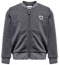 Hummel Cardigan - HmlMini - Wolle - Dunkelgrau-Meliert