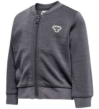Hummel Cardigan - HmlMini - Uld - Mørkegråmeleret
