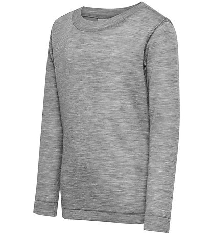 Hummel Bluse - HmlJr - Uld - Gråmeleret