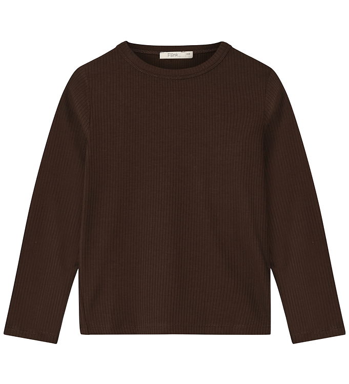 Fliink Bluse - Rib - Kenna - Coffee Bean