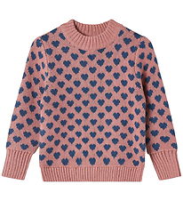 Fliink Bluse - Uld/Bomuld - Strik - Janie Heart - Ash Rose Fliink Bluse - Uld/Bomuld - Strik - Janie Heart - Ash Rose
