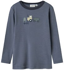 Name It Bluse - Uld - NmmWillit - Folkstone Gray/Tractor Name It Bluse - Uld - NmmWillit - Folkstone Gray/Tractor