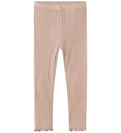 Name It Leggings - Uld/Silke - Rib - NmfWossa - Shadow Gray