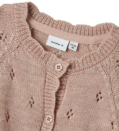 Name It Cardigan - Uld - Strik - NmfWrilla - Shadow Gray